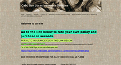 Desktop Screenshot of cabosanlucasinsuranceservices.com